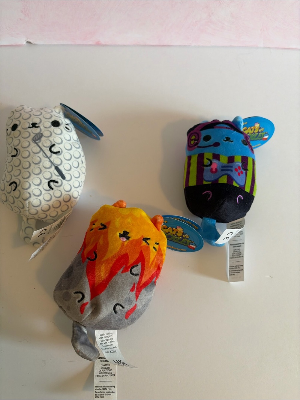Cats vs pickles small bean bag plush lot BNWT